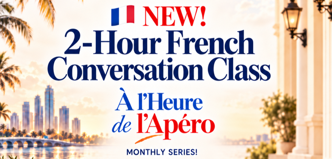 A l'heure de l'Apéro | 2-Hour French Conversation Class | October 27