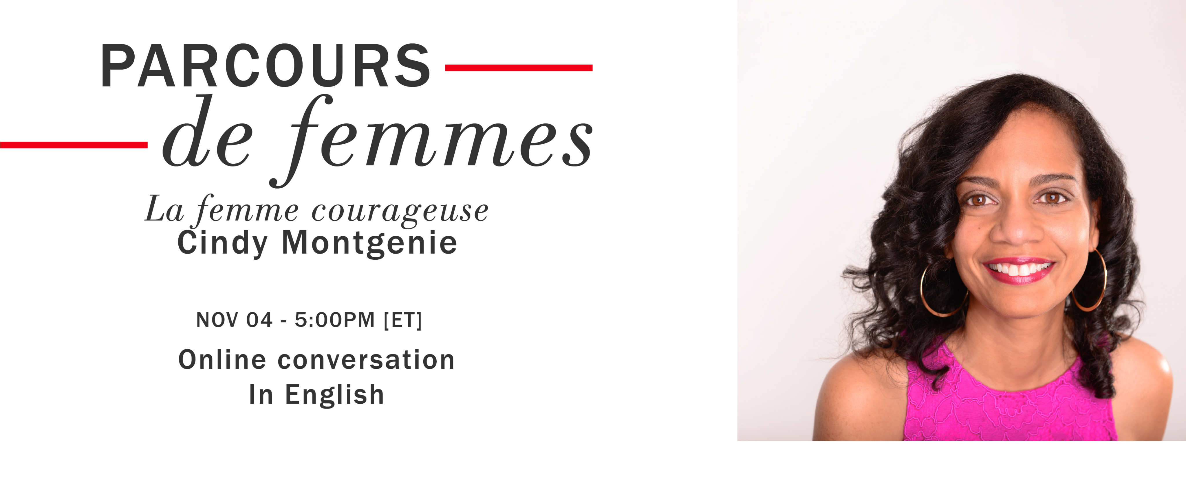 Parcours de femmes - Cindy Montgenie, la femme courageuse